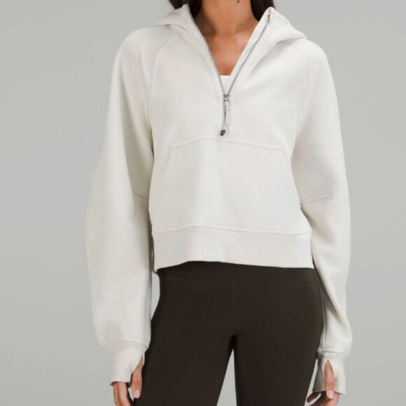 Lululemon Scuba Oversized Half-Zip Hoodie - Bone - Picture 1 of 4